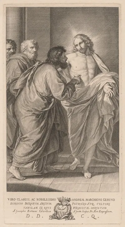The Incredulity of Saint Thomas by Giovanni Bottani — digital art print download