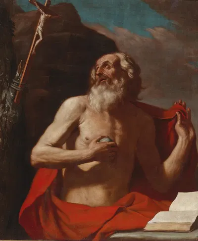 Saint Jerome by Guercino — digital art print download