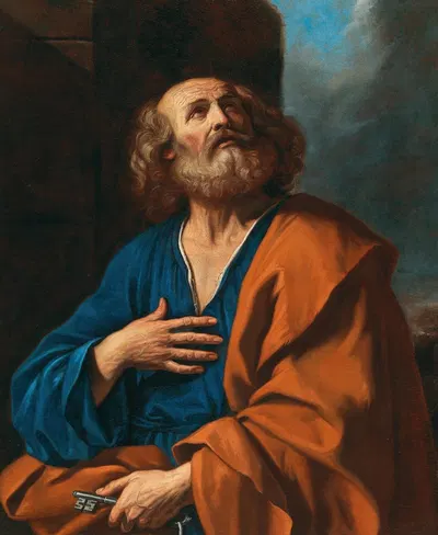 Saint Peter by Гверчино — digital art print download