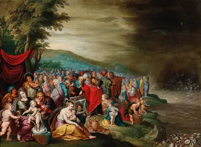 The Israelites after crossing the Red Sea by Hieronymus Francken III — digital art print download