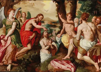 The Baptism of Christ by Jacob De Backer — digital art print download