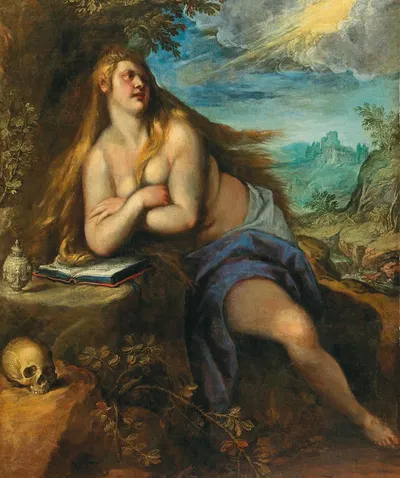 The penitent Magdalene by Якопо Пальма юный — digital art print download