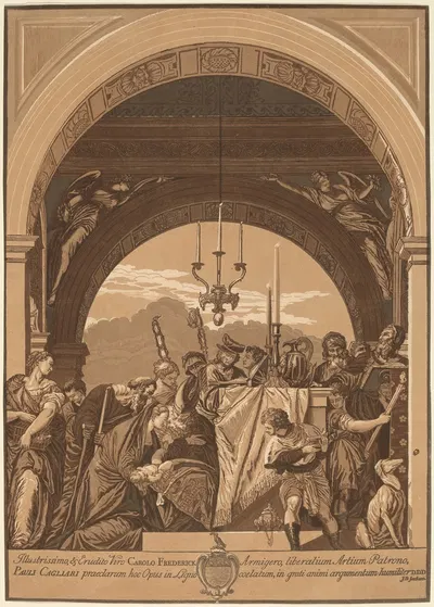 The Presentation in the Temple by John Baptist Jackson, 1739 — digital art print download