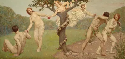 The Fall by Кеньон Кокс, 1892 — digital art print download