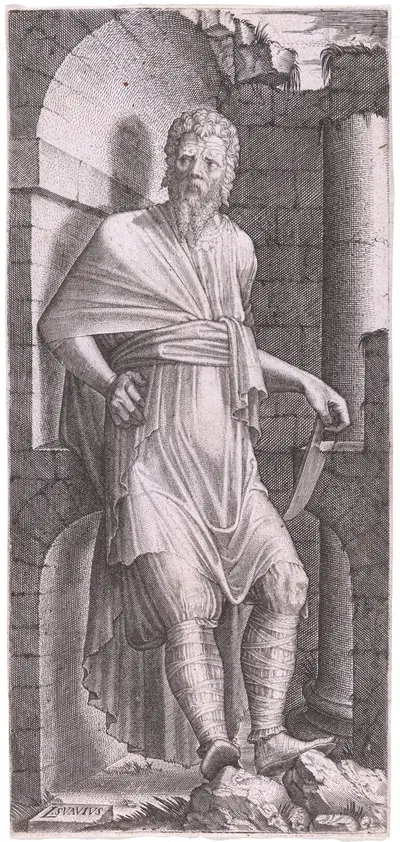 Saint Bartholomew by Lambert Suavius, c. 1548 — digital art print download