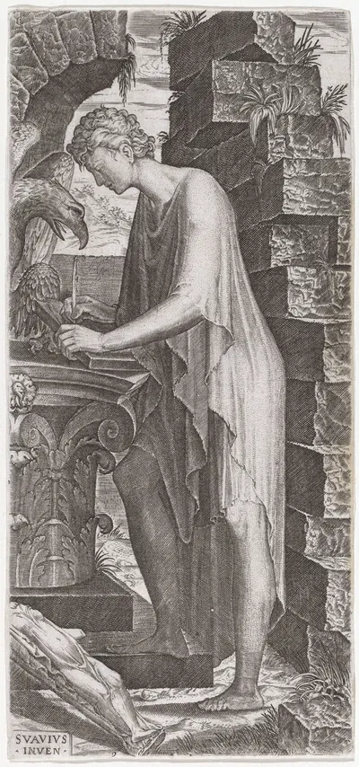 Saint John the Evangelist by Lambert Suavius, 1556 — digital art print download