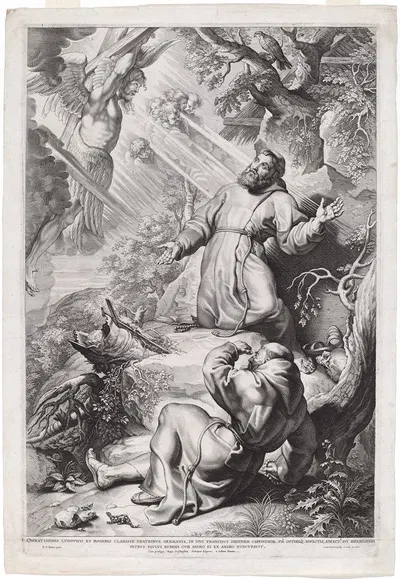 Saint Francis Receiving the Stigmata by Lucas Emil Vorsterman — digital art print download