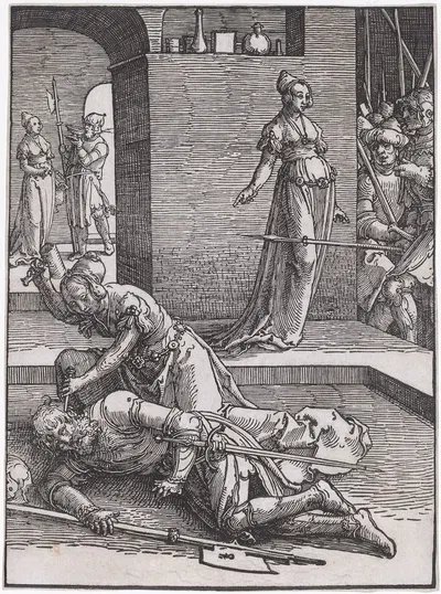 Jael Killing Sisera by Лукас Ван Лейден, 1516-1519 — digital art print download