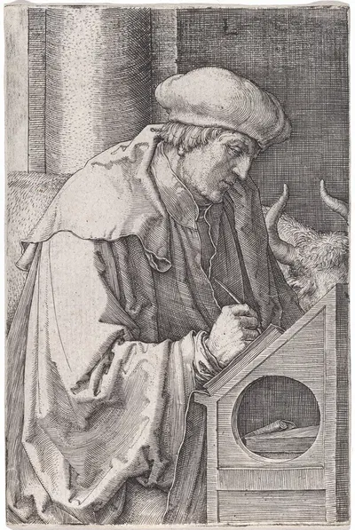 Saint Luke by Лукас Ван Лейден, 1518 — digital art print download