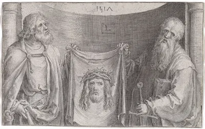 Saints Peter and Paul with the Vernicle by Лукас Ван Лейден, 1517 — digital art print download