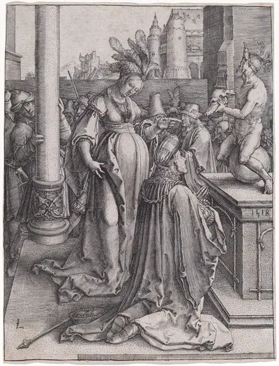Solomon's Idolatry by Лукас Ван Лейден, 1514 — digital art print download