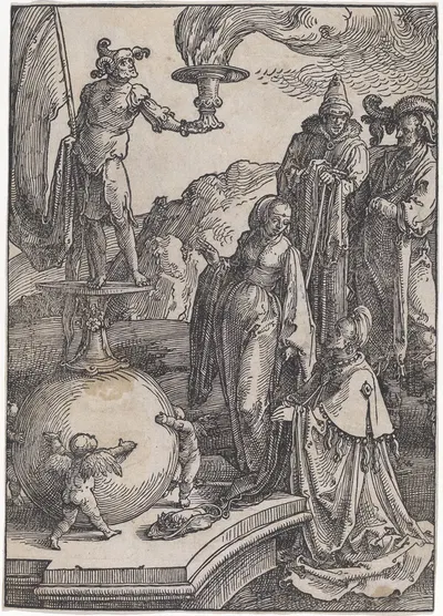 Solomon's Idolatry by Лукас Ван Лейден, 1517-1518 — digital art print download