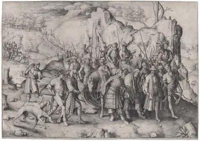 The Conversion of Saint Paul by Лукас Ван Лейден, 1509 — digital art print download