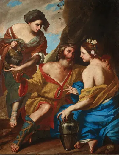 Lot and his daughters by Massimo Stanzione — digital art print download