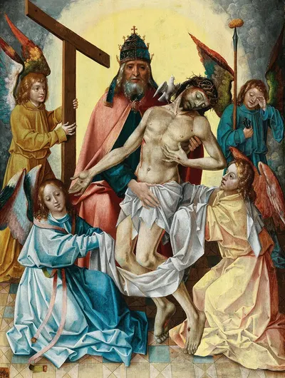 The Holy Trinity by Master of the von Groote Adoration — digital art print download
