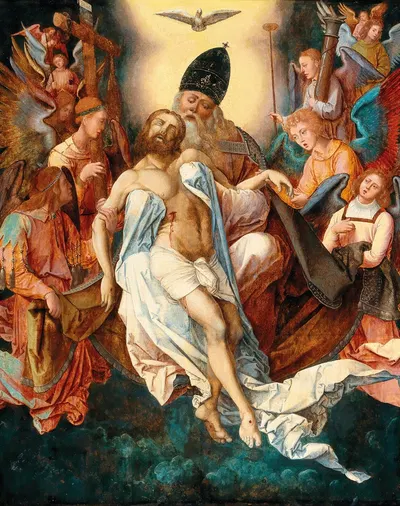 The Holy Trinity by Michiel Coxie — digital art print download