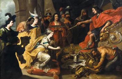 The Queen of Sheba before King Salomon by Pauwels Casteels — digital art print download