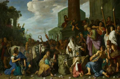 Paul and Barnabas in Lystra by Pieter Lastman, 1617 — digital art print download