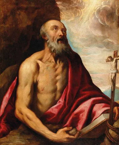 Saint Jerome by Венецианская школа — digital art print download