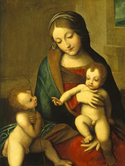 Madonna and Child with the Infant Saint John by After Correggio, c. 1510 — digital art print download