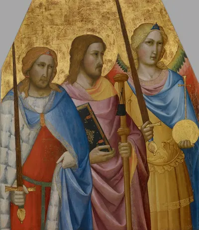Saints Julian, James, and Michael by Agnolo Gaddi — digital art print download
