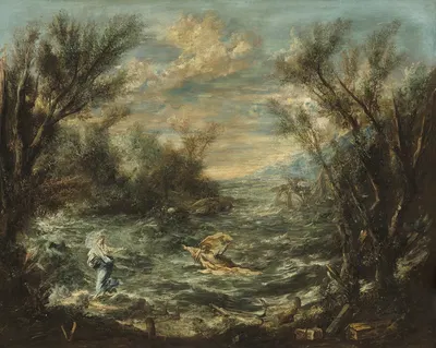 Christ at the Sea of Galilee by Алессандро Маньяско, c. 1740 — digital art print download