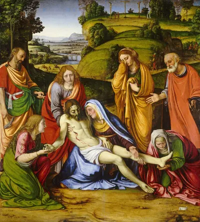 Lamentation by Andrea Solario — digital art print download