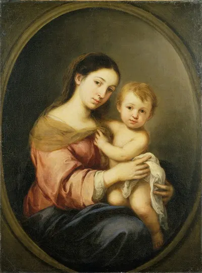 The Virgin and Child by Bartolomé Estebán Murillo — digital art print download