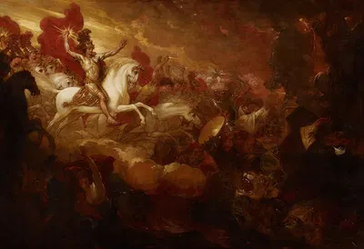 Destruction of the Beast and the False Prophet by Benjamin West, 1804 — digital art print download