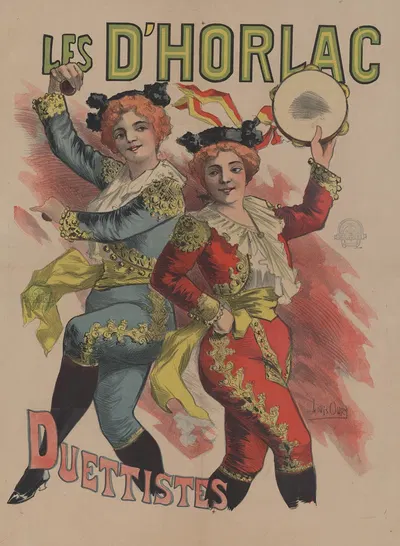 Les d'Horlac, duettistes by Луи Ури, 1895 — digital art print download