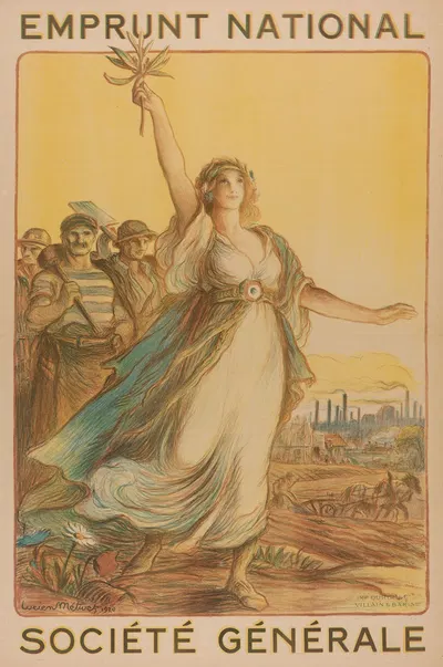 Emprunt national. Société générale by Люсьен Мари Франсуа Мотиве, 1920 — digital art print download