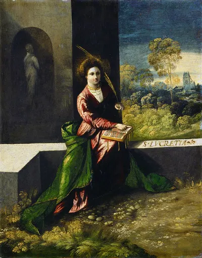 Saint Lucretia by Доссо Досси, c. 1520 — digital art print download
