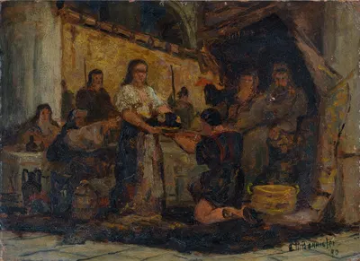Salome Receiving the Head of John the Baptist by Эдвард Митчелл Баннистер, 1890 — digital art print download