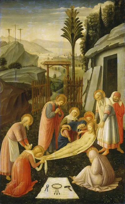 The Entombment of Christ by Fra Angelico, c. 1450 — digital art print download