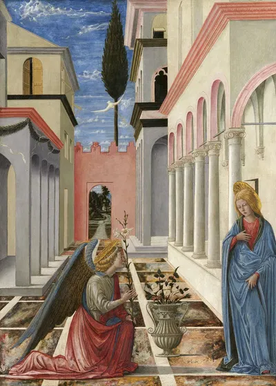 The Annunciation by Fra Carnevale — digital art print download