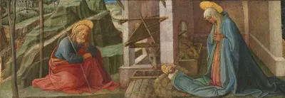 The Nativity by Follower of Filippo Lippi — digital art print download