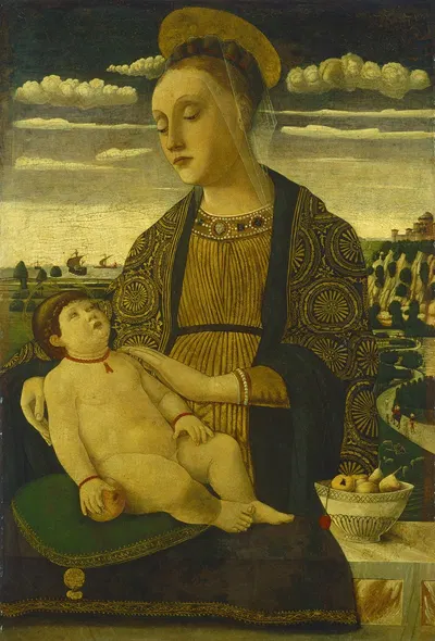 Madonna and Child by Франческо Бенальо — digital art print download