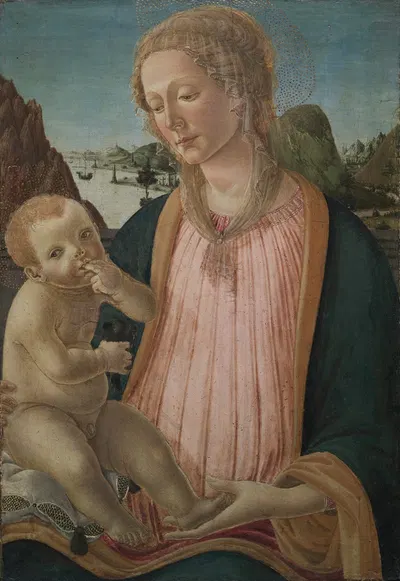 Madonna and Child by Francesco Botticini — digital art print download