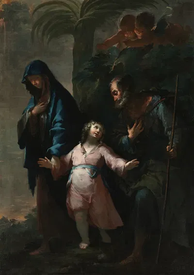 Return to Nazareth by Francesco Conti, 1735 — digital art print download