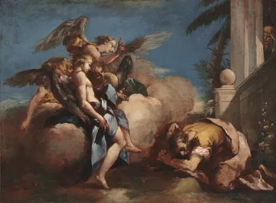 The Angels Appearing to Abraham by Франческо Гуарди — digital art print download