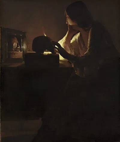 The Repentant Magdalen by Georges de La Tour — digital art print download