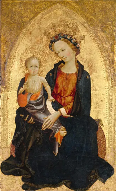 Madonna and Child by Gherardo Starnina, c. 1400 — digital art print download