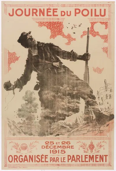 Journée du Poilu, 25 et 26 décembre 1915, organisée par le Parlement by Морис Луи Анри Неймон, 1915 — digital art print…