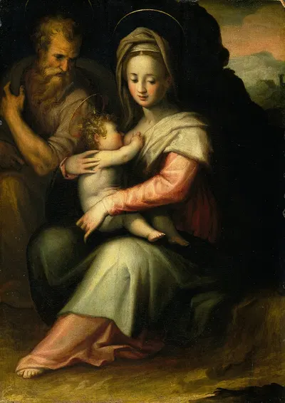 The Rest on the Flight into Egypt by Giovanni Battista Naldini — digital art print download