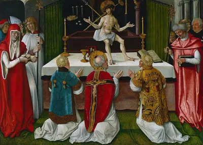 The Mass of Saint Gregory by Hans Baldung, 1511 — digital art print download