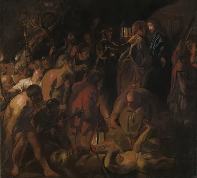 The Betrayal of Christ by Якоб Йордаанс — digital art print download