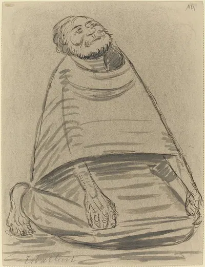 Man Kneeling by Эрнст Барлах, 1916 — digital art print download
