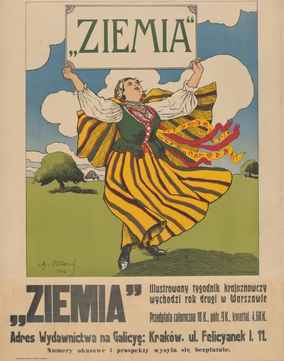 'Ziemia' tygodnik krajoznawczy by Николай Вишницкий, 1909 — digital art print download