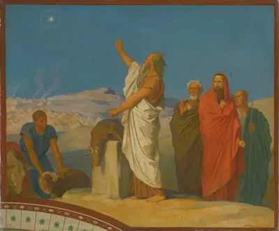 Baalam Prophétise Qu'un Astre S'élèvera Du Milieu D'israël by Жан-Ипполит Фландрен, 1858 — digital art print download