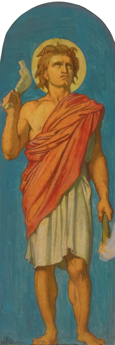 Samson by Жан-Ипполит Фландрен, 1858 — digital art print download
